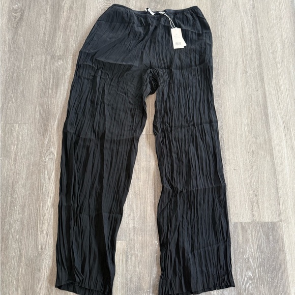 Vince Pants - Vince Women’s Crinkled Textured Black Dress Pants - New with Tags